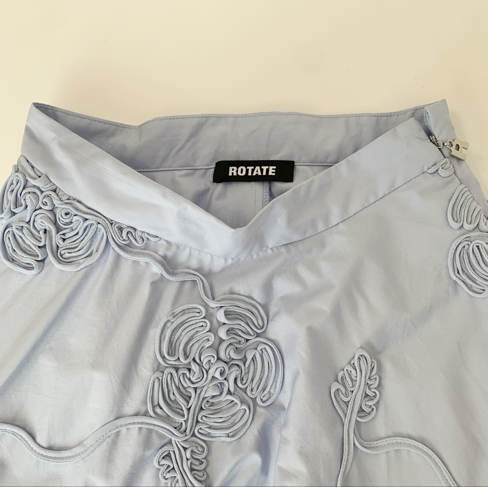 ROTATE BIRGER CHRISTENSEN floral-appliqué maxi skirt - Picture 11 of 12